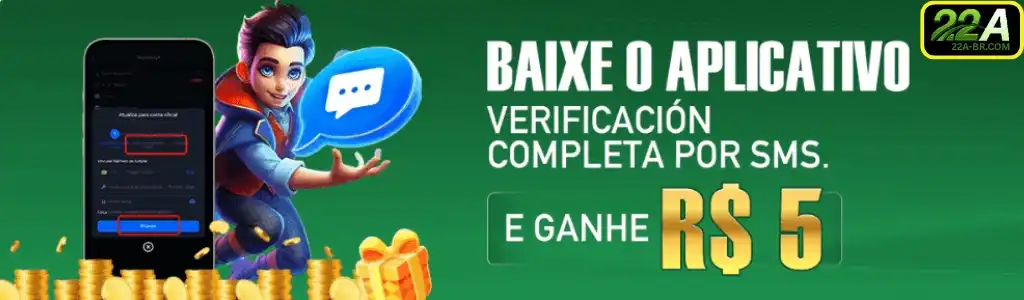 Bônus especiais do 22A cassino para quem aposta pelo app